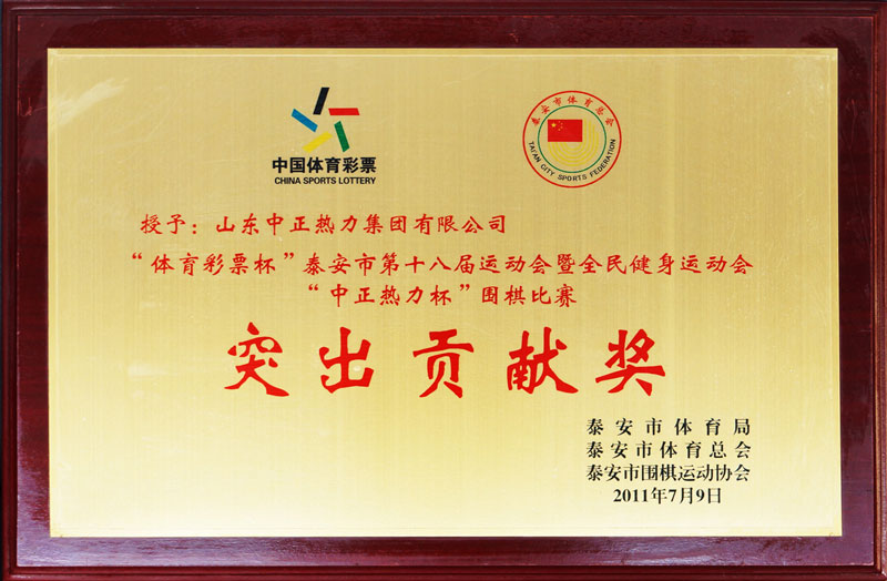 市全民建設運動(dòng)會(huì )突出貢獻獎